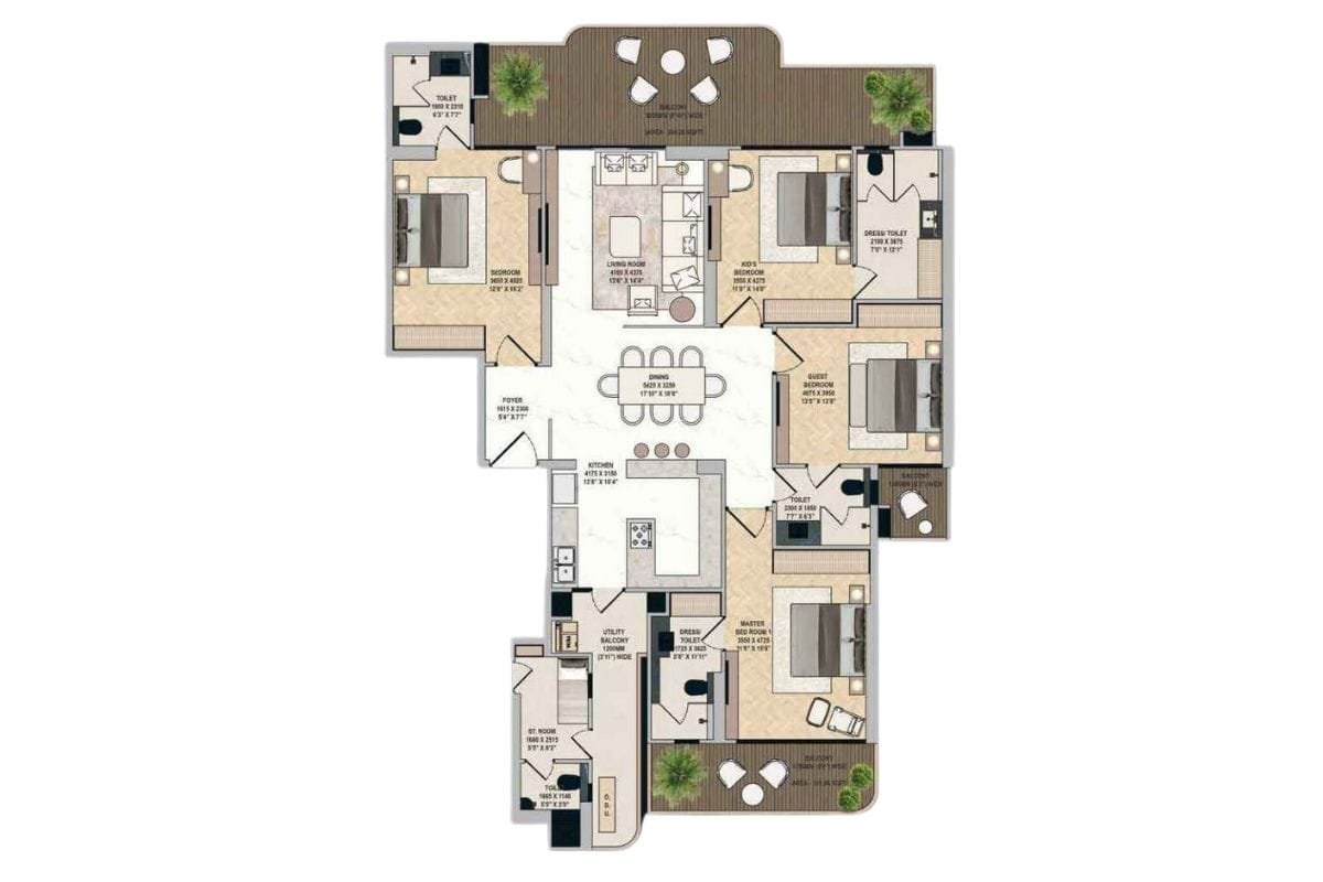 4 BHK 1875